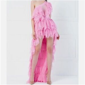 kikiriki high low tulle dress